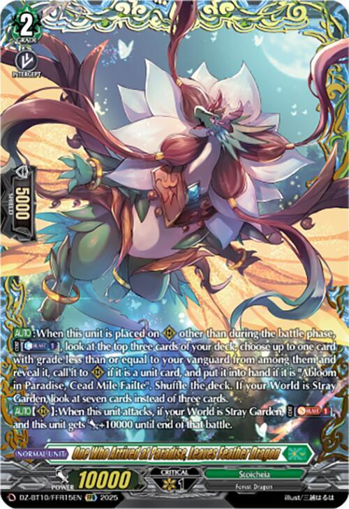 One Who Arrived at Paradise, Leaves Feather Dragon (FFR), DZ-BT10: Dragonsoul Resonance DZ-BT10/FFR15EN