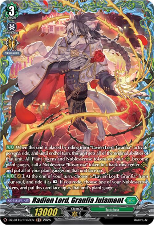 Radien Lord, Granfia Julament (FR), DZ-BT10: Dragonsoul Resonance DZ-BT10/FR33EN