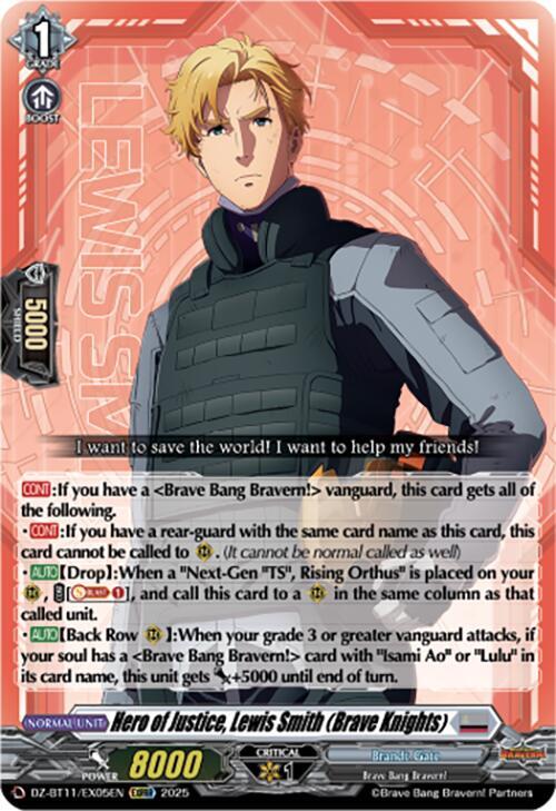 Hero of Justice, Lewis Smith (Brave Knights), DZ-BT11: Symphony of Might & Bloom DZ-BT11/EX05EN