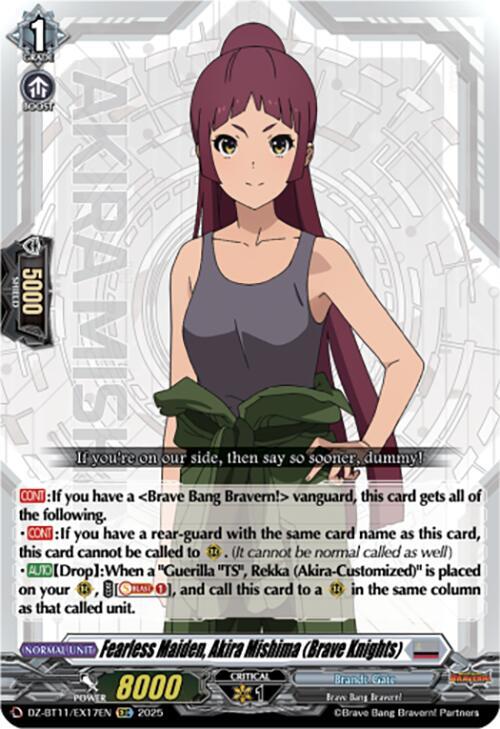 Fearless Maiden, Akira Mishima (Brave Knights), DZ-BT11: Symphony of Might & Bloom DZ-BT11/EX17EN