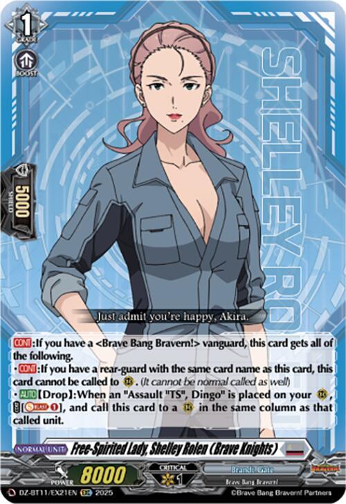 Free-Spirited Lady, Shelley Rolen (Brave Knights), DZ-BT11: Symphony of Might & Bloom DZ-BT11/EX21EN