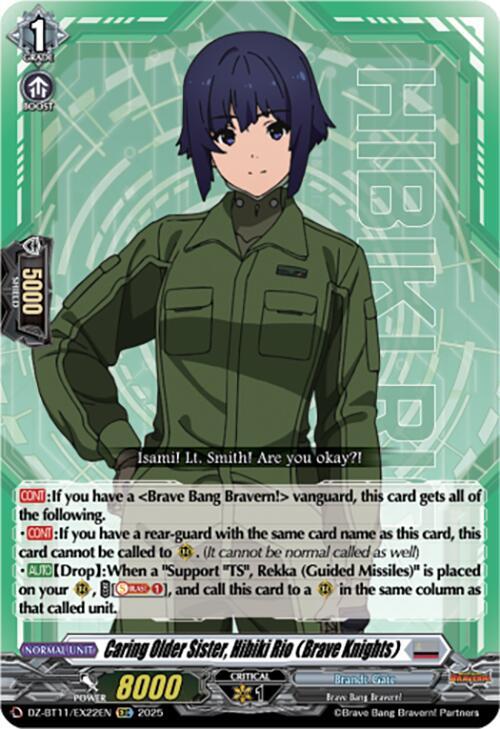 Caring Older Sister, Hibiki Rio (Brave Knights), DZ-BT11: Symphony of Might & Bloom DZ-BT11/EX22EN