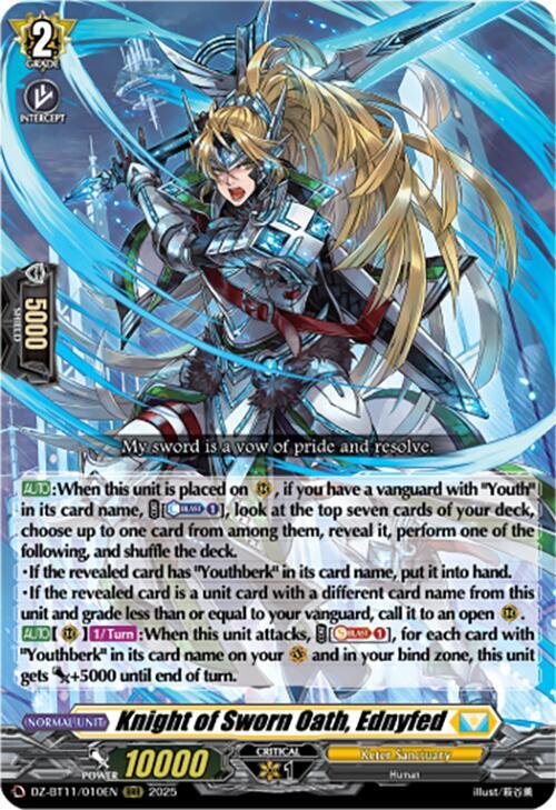 Knight of Sworn Oath, Ednyfed, DZ-BT11: Symphony of Might & Bloom DZ-BT11/010EN