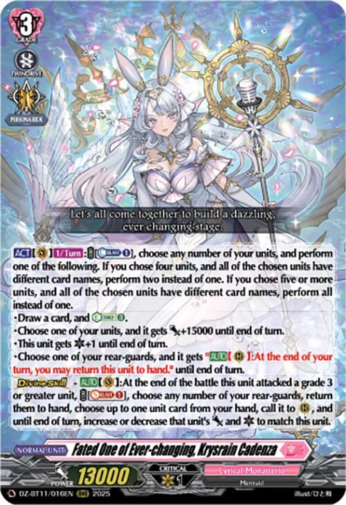 Fated One of Ever-changing, Krysrain Cadenza, DZ-BT11: Symphony of Might & Bloom DZ-BT11/016EN