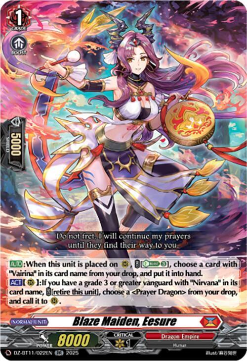 Blaze Maiden, Eesure, DZ-BT11: Symphony of Might & Bloom DZ-BT11/022EN