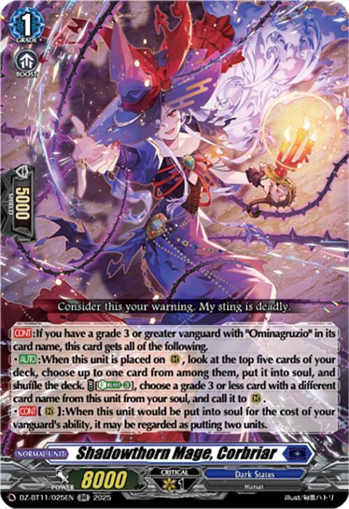 Shadowthorn Mage, Corbriar, DZ-BT11: Symphony of Might & Bloom DZ-BT11/025EN
