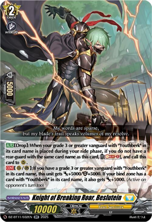 Knight of Breaking Roar, Beslutein, DZ-BT11: Symphony of Might & Bloom DZ-BT11/032EN