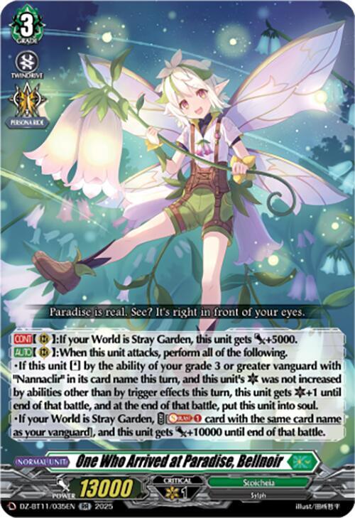 One Who Arrived at Paradise, Bellnoir, DZ-BT11: Symphony of Might & Bloom DZ-BT11/035EN