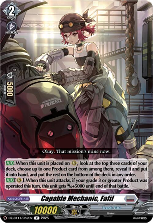 Capable Mechanic, Fafil, DZ-BT11: Symphony of Might & Bloom DZ-BT11/052EN