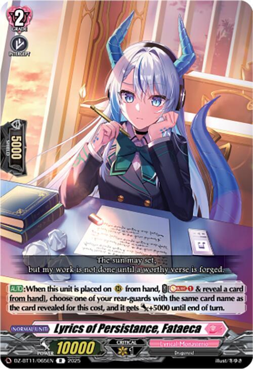 Lyrics of Persistance, Fataeca, DZ-BT11: Symphony of Might & Bloom DZ-BT11/065EN