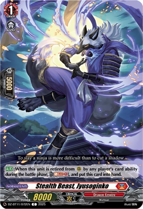 Stealth Beast, Jyusoginko, DZ-BT11: Symphony of Might & Bloom DZ-BT11/072EN