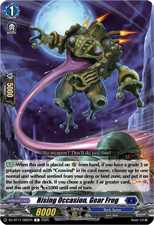 Rising Occasion, Gear Frog, DZ-BT11: Symphony of Might & Bloom DZ-BT11/082EN
