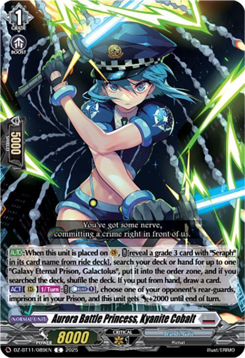 Aurora Battle Princess, Kyanite Cobalt, DZ-BT11: Symphony of Might & Bloom DZ-BT11/089EN