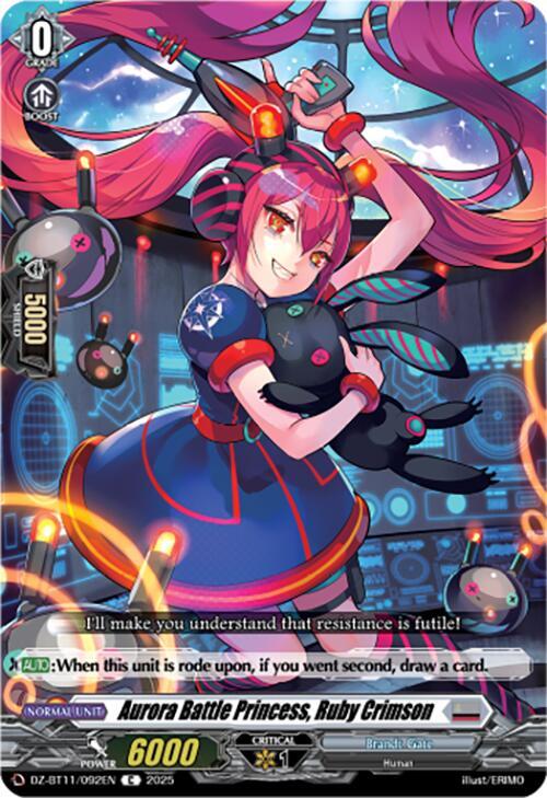 Aurora Battle Princess, Ruby Crimson, DZ-BT11: Symphony of Might & Bloom DZ-BT11/092EN