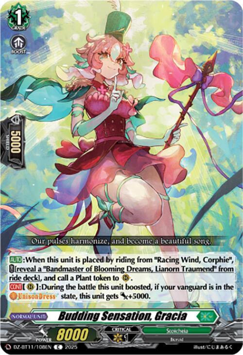 Budding Sensation, Gracia, DZ-BT11: Symphony of Might & Bloom DZ-BT11/108EN
