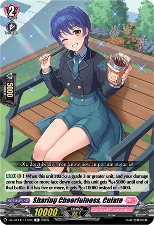 Sharing Cheerfulness, Culate, DZ-BT11: Symphony of Might & Bloom DZ-BT11/115EN