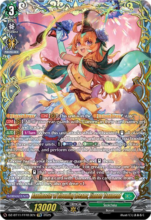 Bandmaster of Blooming Dreams, Lianorn Traumend (FFR), DZ-BT11: Symphony of Might & Bloom DZ-BT11/FFR13EN