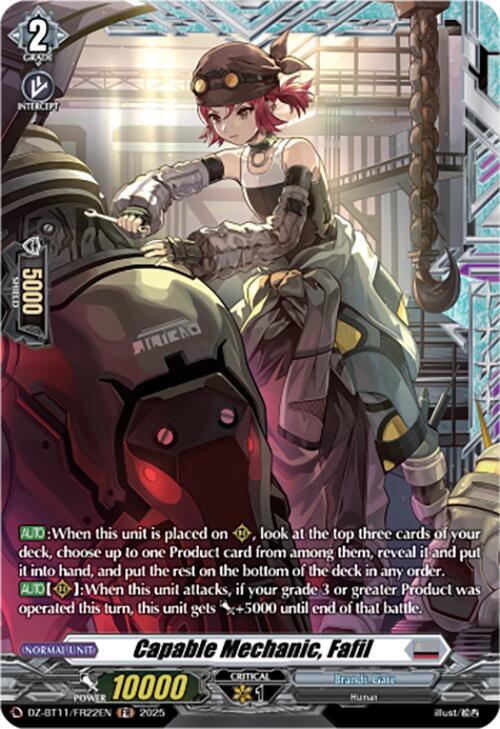 Capable Mechanic, Fafil (FR), DZ-BT11: Symphony of Might & Bloom DZ-BT11/FR22EN
