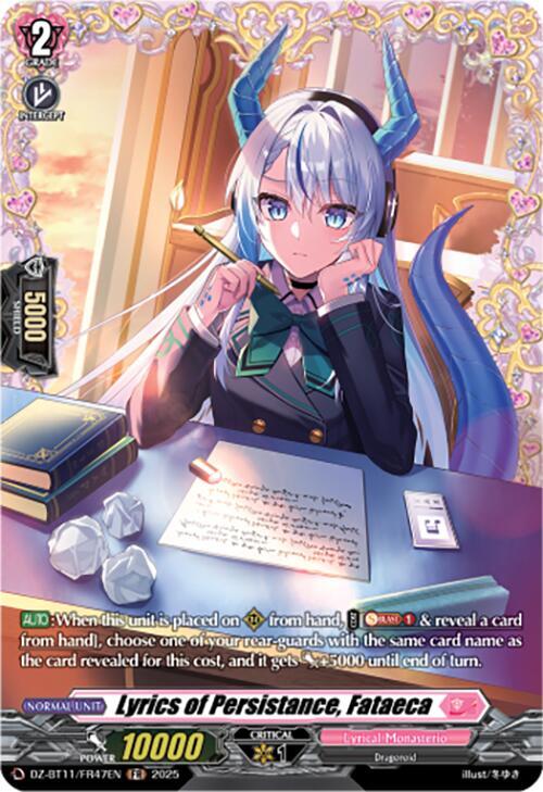 Lyrics of Persistance, Fataeca (FR), DZ-BT11: Symphony of Might & Bloom DZ-BT11/FR47EN