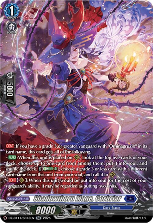 Shadowthorn Mage, Corbriar (SR), DZ-BT11: Symphony of Might & Bloom DZ-BT11/SR13EN