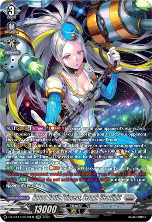 Aurora Battle Princess, Seraph Clearlight (SR), DZ-BT11: Symphony of Might & Bloom DZ-BT11/SR15EN