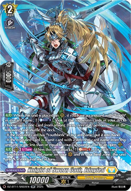 Knight of Sworn Oath, Ednyfed (SR), DZ-BT11: Symphony of Might & Bloom DZ-BT11/SR22EN