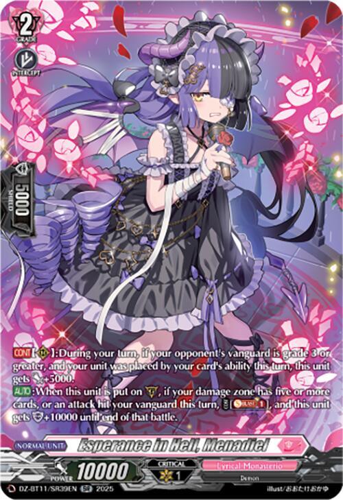 Esperance in Hell, Menadiel (SR), DZ-BT11: Symphony of Might & Bloom DZ-BT11/SR39EN