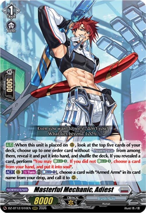 Masterful Mechanic, Adiest, DZ-BT12: Chasm of Lost Souls DZ-BT12/010EN