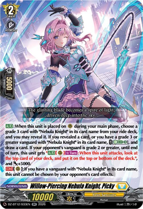 Willow-Piercing Nebula Knight, Picky, DZ-BT12: Chasm of Lost Souls DZ-BT12/033EN