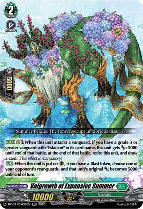 Valgrowth of Expansive Summer, DZ-BT12: Chasm of Lost Souls DZ-BT12/038EN