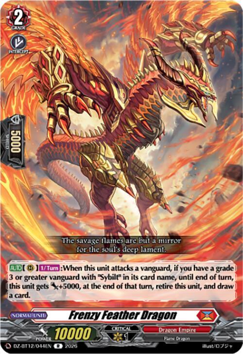 Frenzy Feather Dragon, DZ-BT12: Chasm of Lost Souls DZ-BT12/044EN
