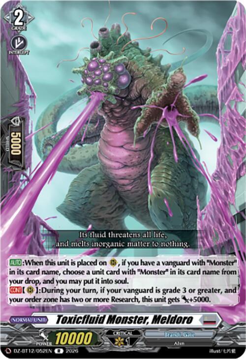 Toxicfluid Monster, Meldoro, DZ-BT12: Chasm of Lost Souls DZ-BT12/052EN