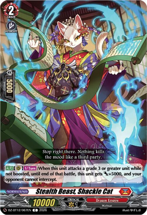 Stealth Beast, Shackle Cat, DZ-BT12: Chasm of Lost Souls DZ-BT12/067EN