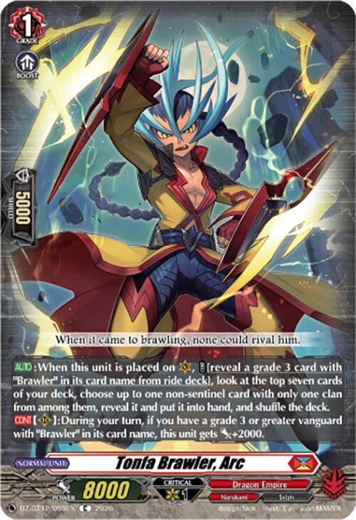 Tonfa Brawler, Arc, DZ-BT12: Chasm of Lost Souls DZ-BT12/069EN