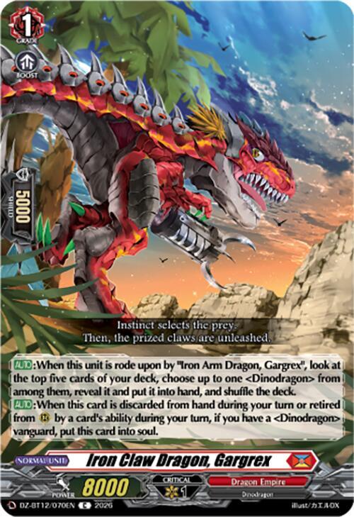 Iron Claw Dragon, Gargrex, DZ-BT12: Chasm of Lost Souls DZ-BT12/070EN