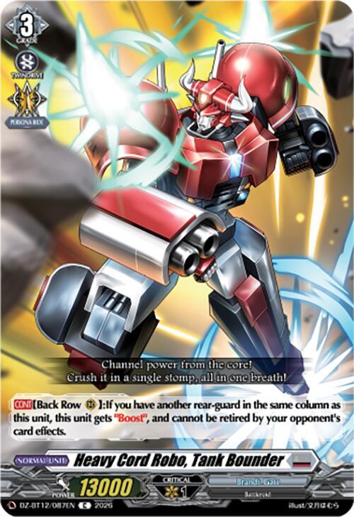 Heavy Cord Robo, Tank Bounder, DZ-BT12: Chasm of Lost Souls DZ-BT12/087EN