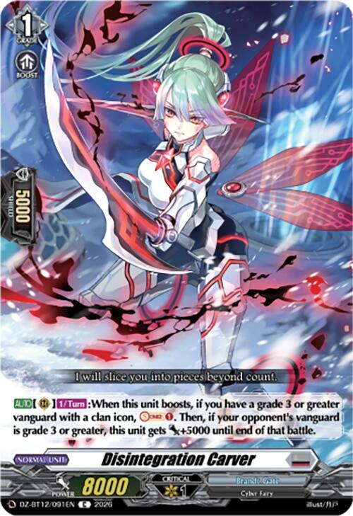 Disintegration Carver, DZ-BT12: Chasm of Lost Souls DZ-BT12/091EN