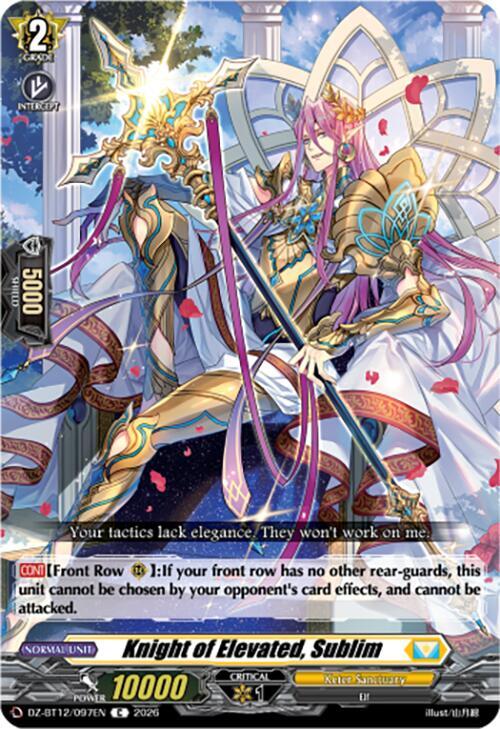 Knight of Elevated, Sublim, DZ-BT12: Chasm of Lost Souls DZ-BT12/097EN