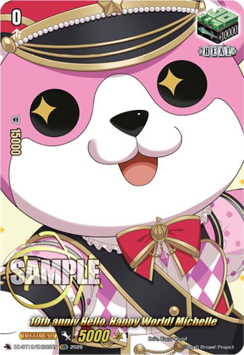 10th anniv Hello, Happy World! Michelle (EXS), DZ-BT12: Chasm of Lost Souls DZ-BT12/EXS25EN