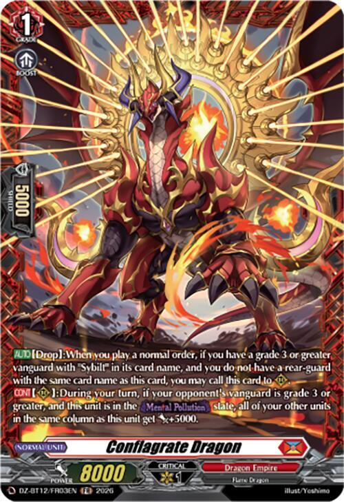 Conflagrate Dragon (FR), DZ-BT12: Chasm of Lost Souls DZ-BT12/FR03EN
