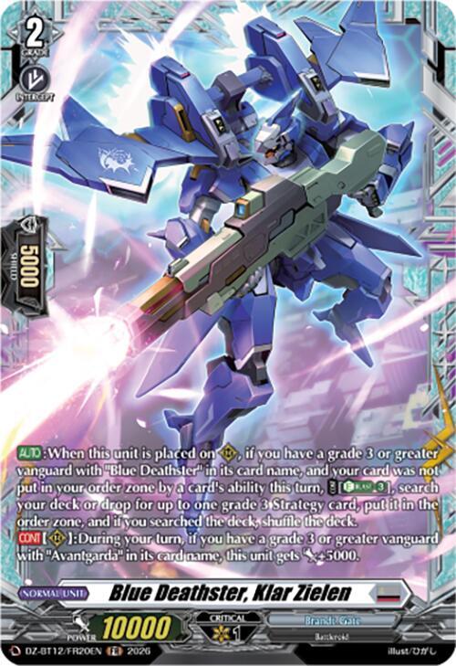 Blue Deathster, Klar Zielen (FR), DZ-BT12: Chasm of Lost Souls DZ-BT12/FR20EN