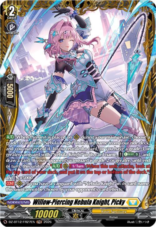 Willow-Piercing Nebula Knight, Picky (FR), DZ-BT12: Chasm of Lost Souls DZ-BT12/FR27EN