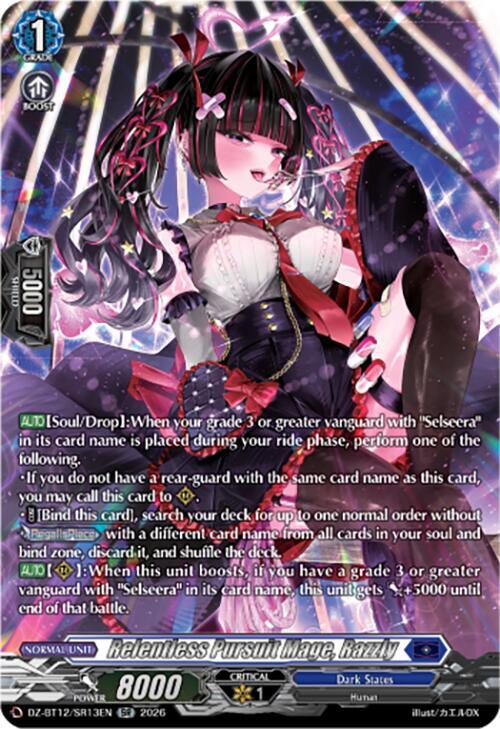Relentless Pursuit Mage, Razzly (SR), DZ-BT12: Chasm of Lost Souls DZ-BT12/SR13EN