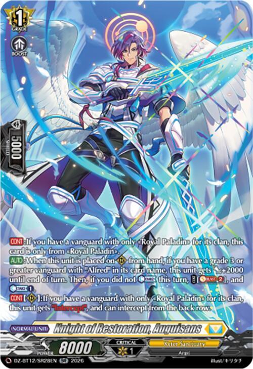 Knight of Restoration, Auguisans (SR), DZ-BT12: Chasm of Lost Souls DZ-BT12/SR28EN