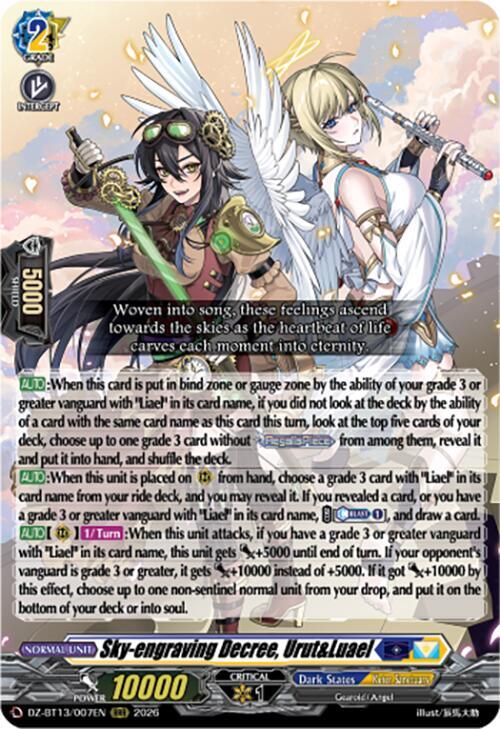 Sky-engraving Decree, Urut&Luael, DZ-BT13: Parallactic Clash DZ-BT13/007EN