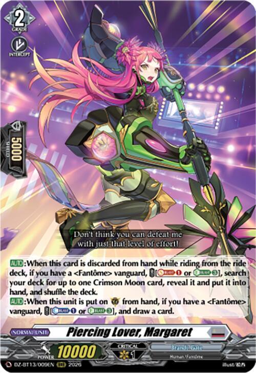 Piercing Lover, Margaret, DZ-BT13: Parallactic Clash DZ-BT13/009EN
