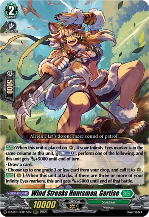 Wind Streaks Huntsman, Gartise, DZ-BT13: Parallactic Clash DZ-BT13/015EN