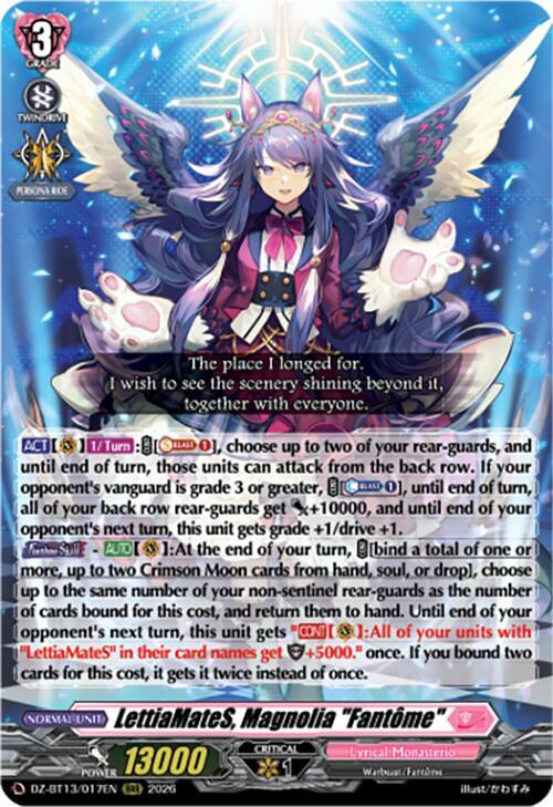 LettiaMateS, Magnolia "Fantome", DZ-BT13: Parallactic Clash DZ-BT13/017EN