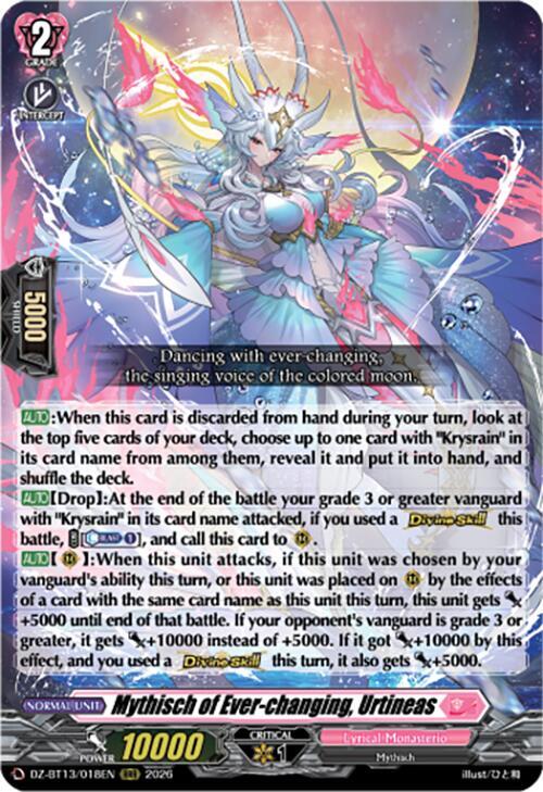 Mythisch of Ever-changing, Urtineas, DZ-BT13: Parallactic Clash DZ-BT13/018EN