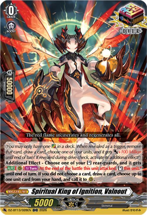 Spiritual King of Ignition, Valnout, DZ-BT13: Parallactic Clash DZ-BT13/028EN